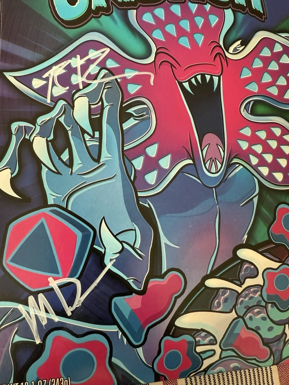Matt Duffer, Ross Duffer — Duffer Brothers signed Stranger Things Kellogg’s Demogorgon Crunch LE /1000, image 3
