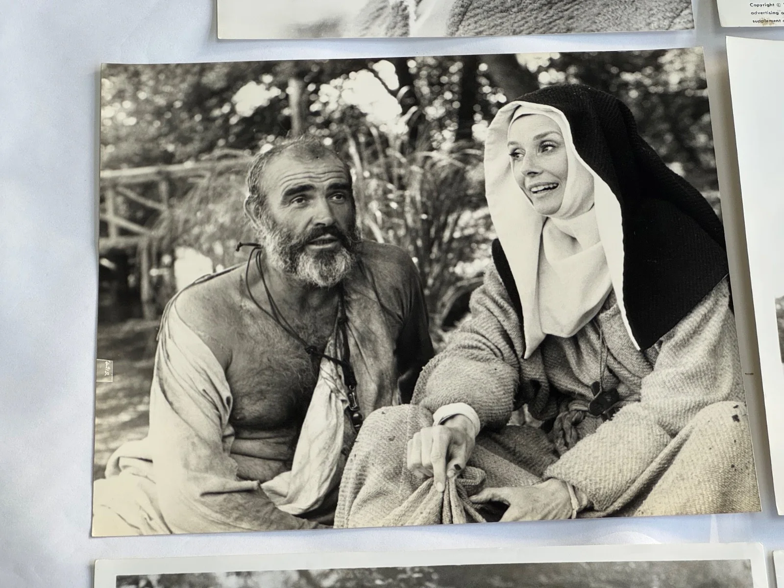 Set of 6 Press Stills from ROBIN AND MARIAN Audrey Hepburn Sean Connery 1976, image 4