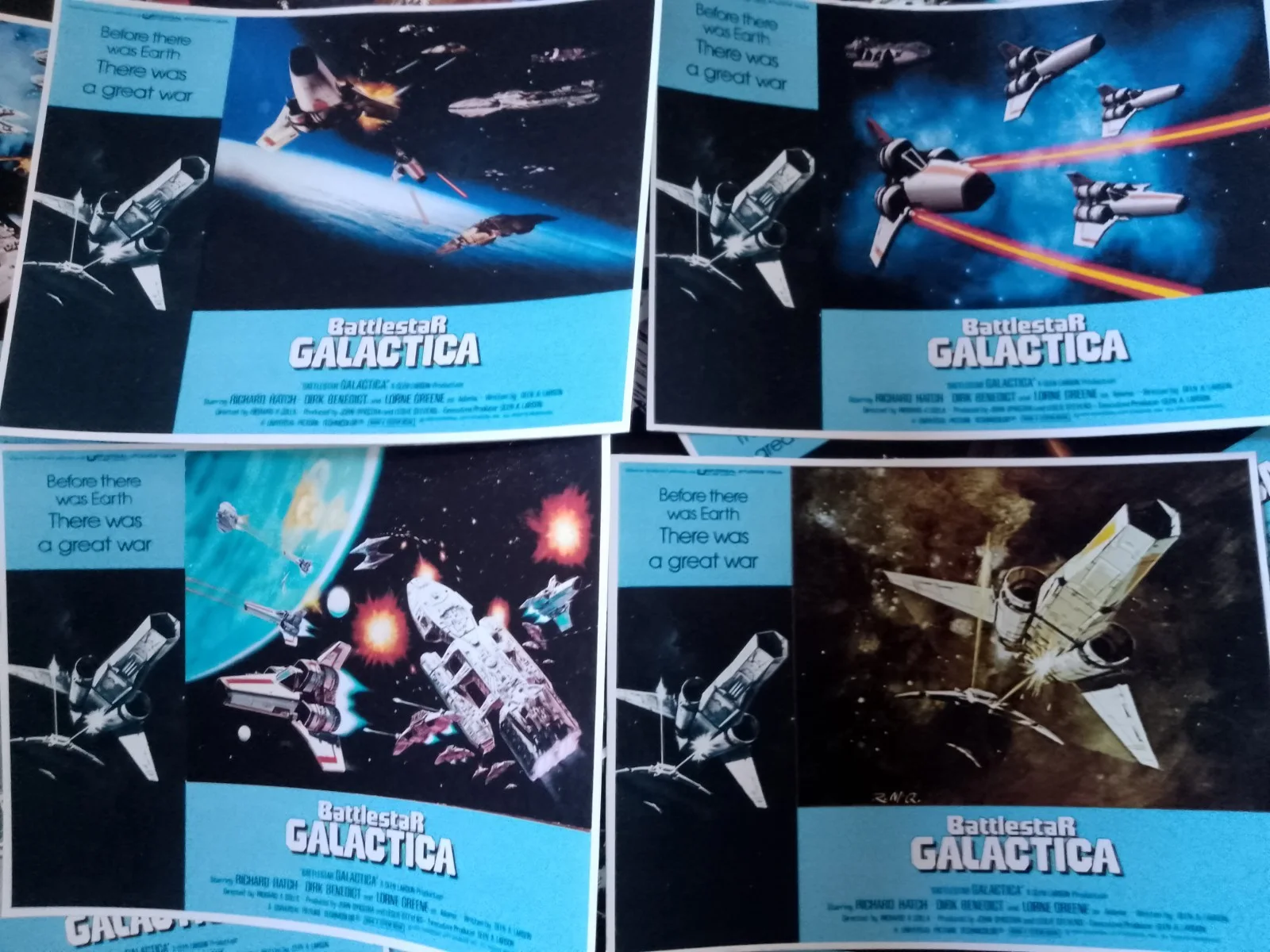 Battlestar Galactica 1979. 24 glossy 7x5ins Unofficial Lobby Cards. New., image 2