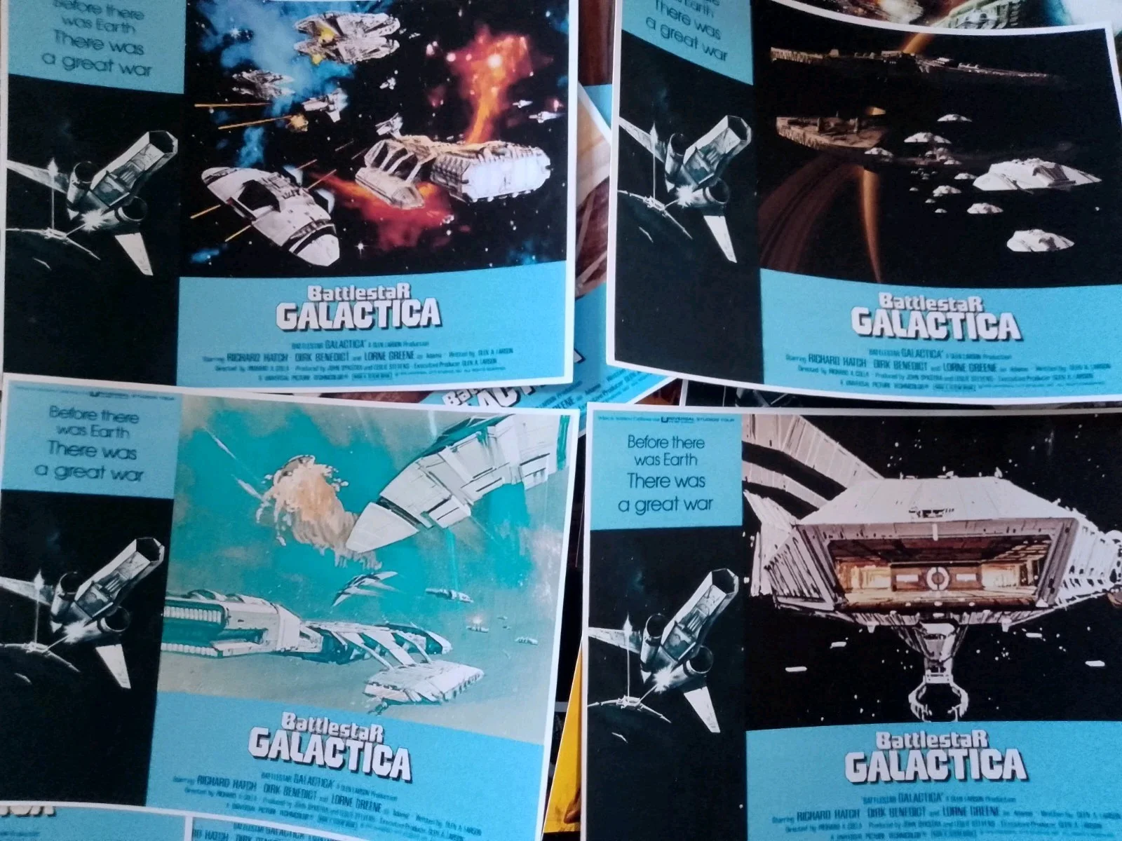 Battlestar Galactica 1979. 24 glossy 7x5ins Unofficial Lobby Cards. New., image 3