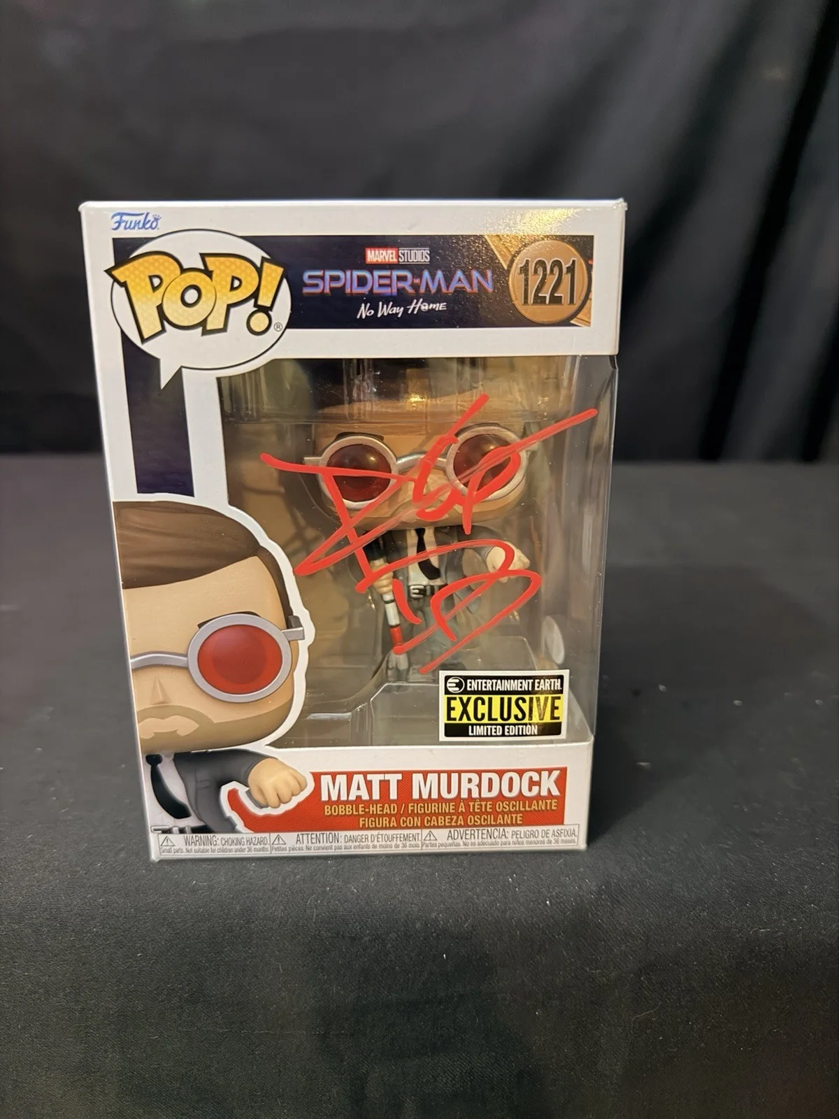 Charlie Cox — Charlie Cox ￼Funko Pop Marvel Matt Murdock EE Exclusive1221 Signed JSA
