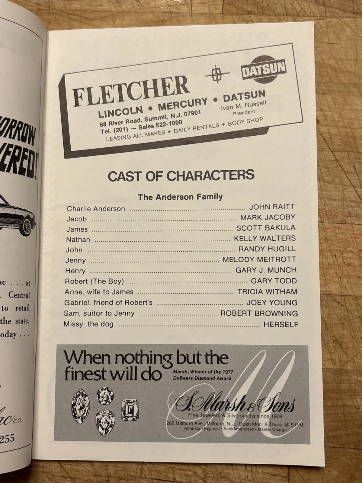 John Raitt — JOHN RAITT Signed SHENANDOAH Vintage PAPER MILL PLAYHOUSE Playbill! 1979 Musical, изображение 3