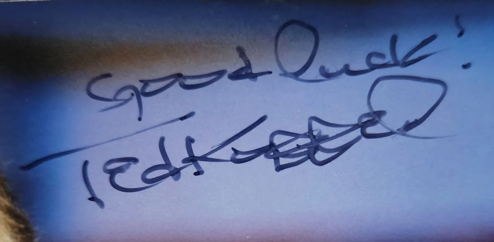 Ted Koppel Hand Signed Autograph Photo Nightline Host ABC News Journalist, image 2