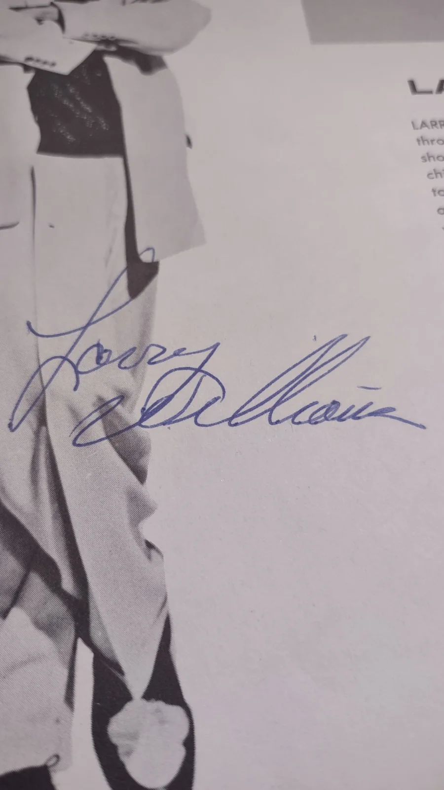 Beatles Related - Larry Williams Autographed Page With Screamin Jay Hawkins Also, image 3
