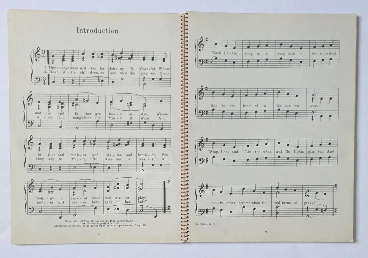 1937 AUTOGRAPH SIGNED IRVING CAESAR s, SING A SONG OF SAFETY, GERALD MARKS MUSIC, image 4