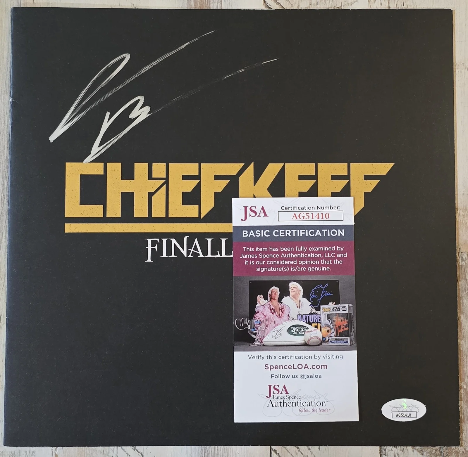 Chief Keef Signed "Finally Rich" Vinyl Booklet JSA, image 4
