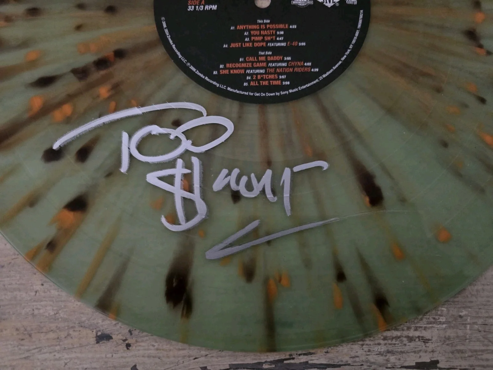 Too Short Signed "You Nasty" Record Limited Edition W JSA Authentication, image 2