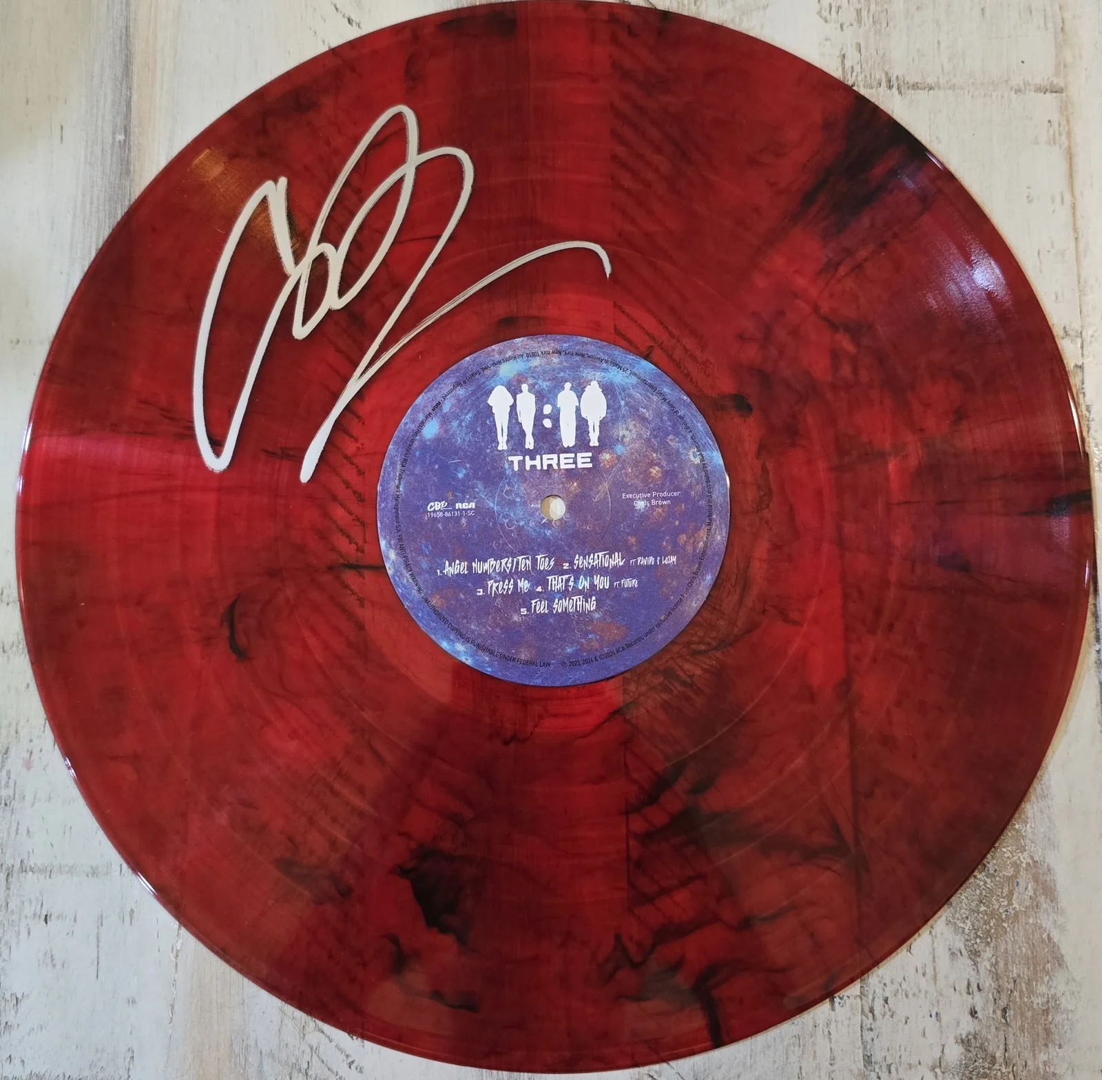 Chris Brown Signed Autograph 11:11 Record Limted Edition With JSA CERT, image 2