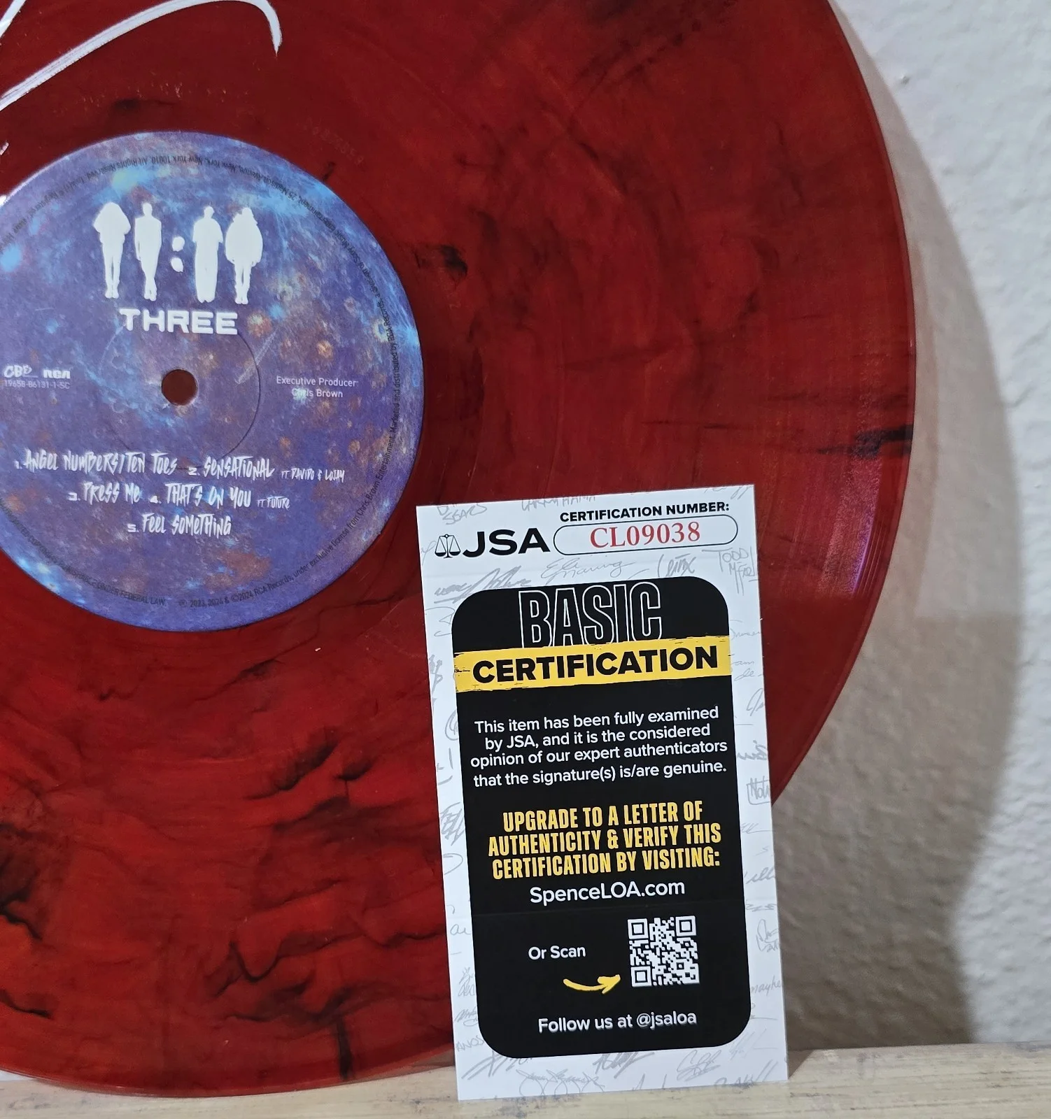 Chris Brown Signed Autograph 11:11 Record Limted Edition With JSA CERT, image 4
