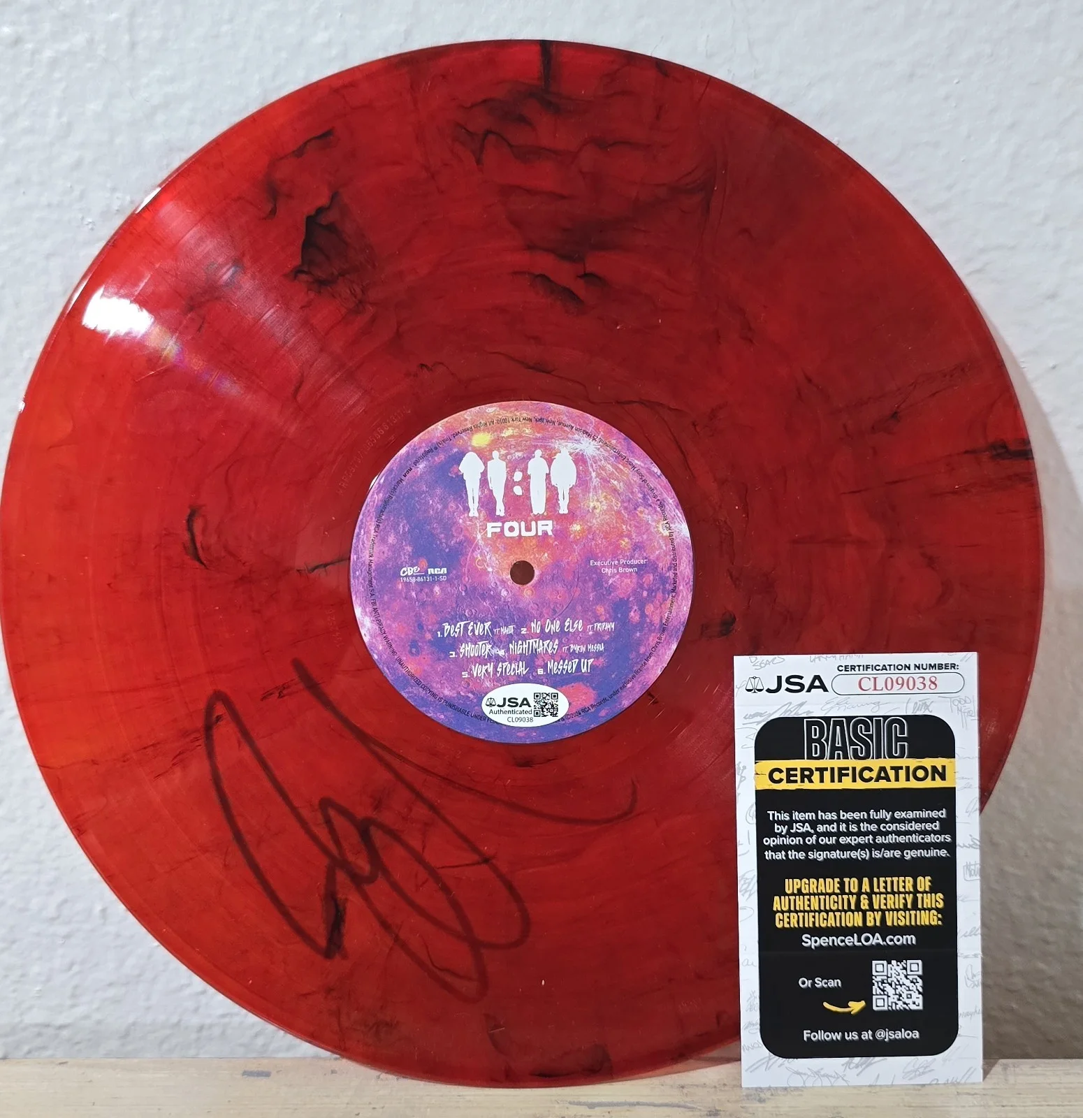 Chris Brown Signed Autograph 11:11 Record Limted Edition With JSA CERT, image 5