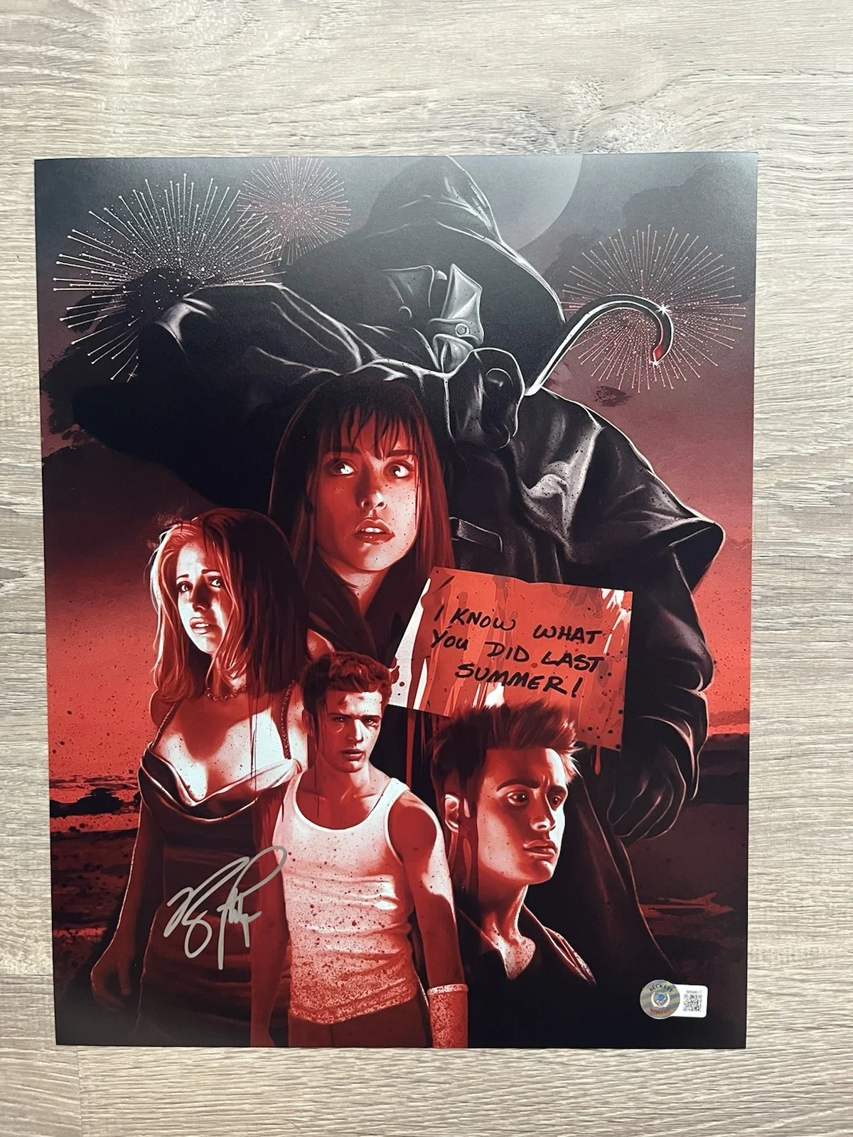 Ryan Phillippe Signed I Know What You Did Last Summer 11x14 Photo Beckett COA, изображение 2