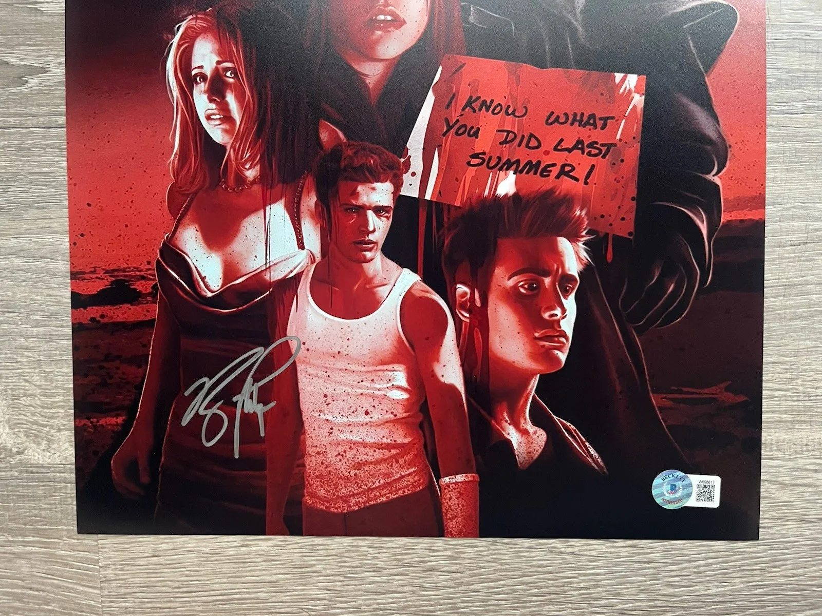 Ryan Phillippe Signed I Know What You Did Last Summer 11x14 Photo Beckett COA, изображение 3