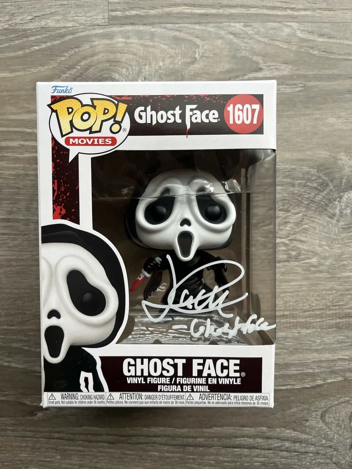 Jack Quaid — Jack Quaid Signed Inscribed Ghostface Funko Pop Beckett COA 1607 Scream Horror, изображение 2