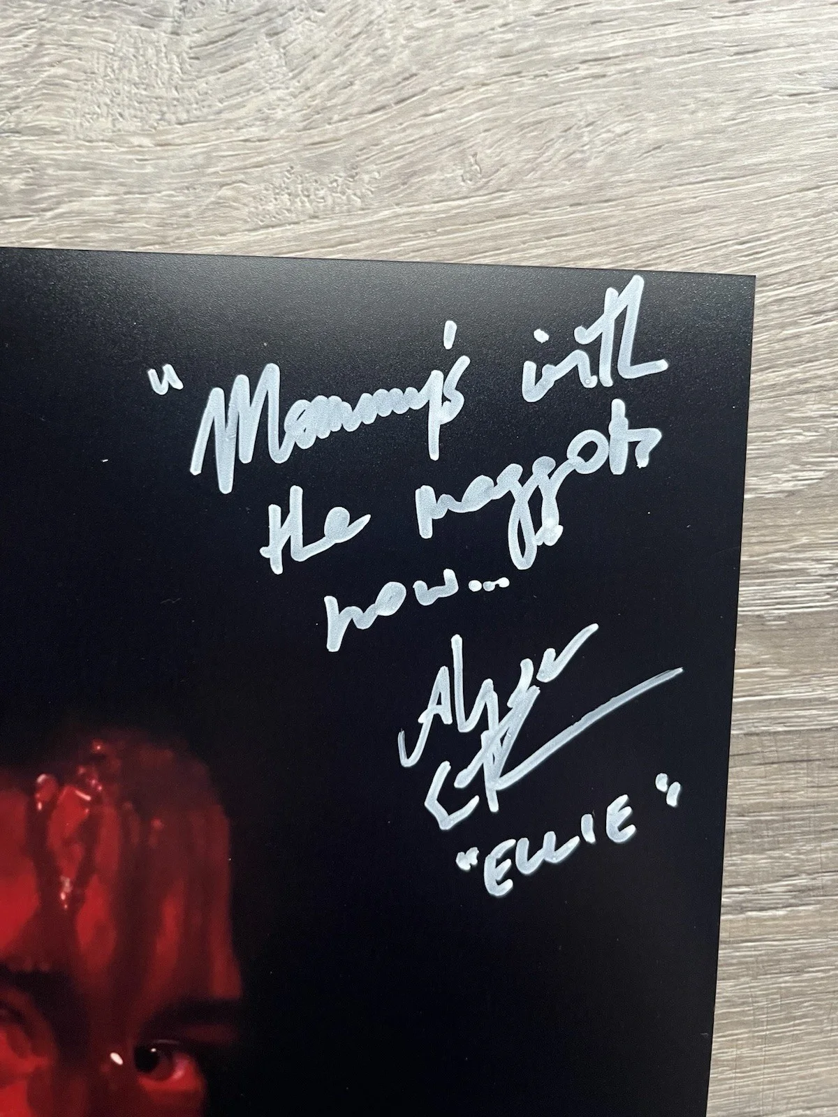 Alyssa Sutherland — Alyssa Sutherland Signed Evil Dead Rise 11x14 Photo JSA COA INSCRIBED Horror, image 4