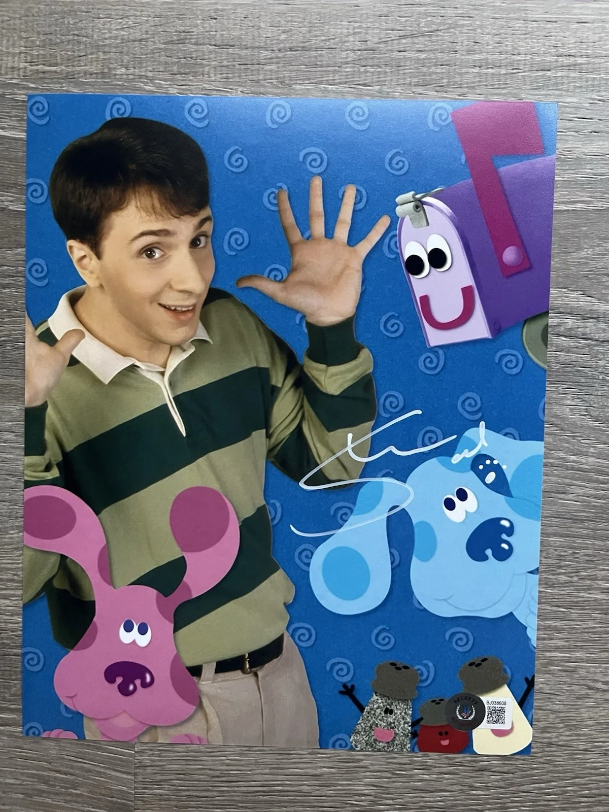 Steve Burns — Steve Burns Signed Blues Clues 8x10 Photo Beckett COA Nickelodeon, изображение 2