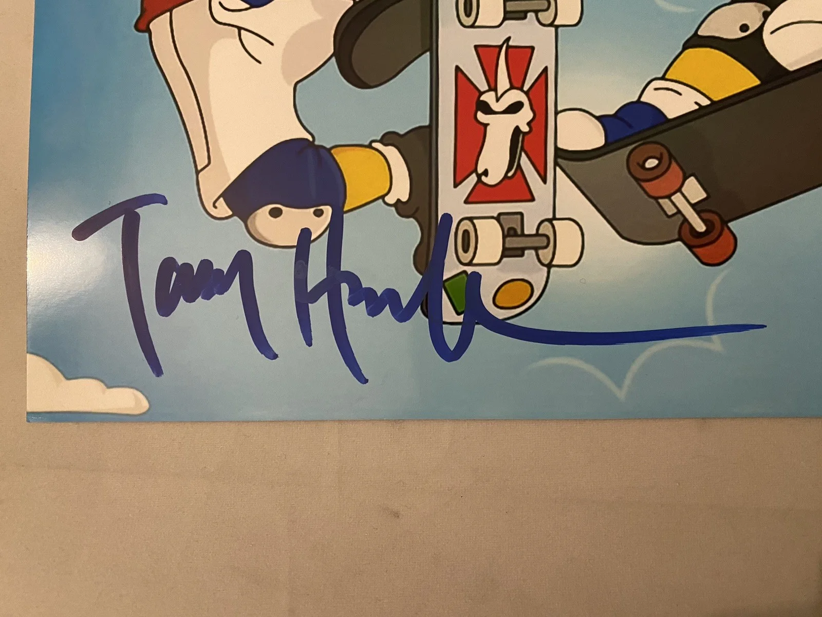 Tony Hawk — TONY HAWK SIGNED SIMPSONS PHOTO AUTOGRAPH POWELL PERALTA BONES BRIGADE, image 2