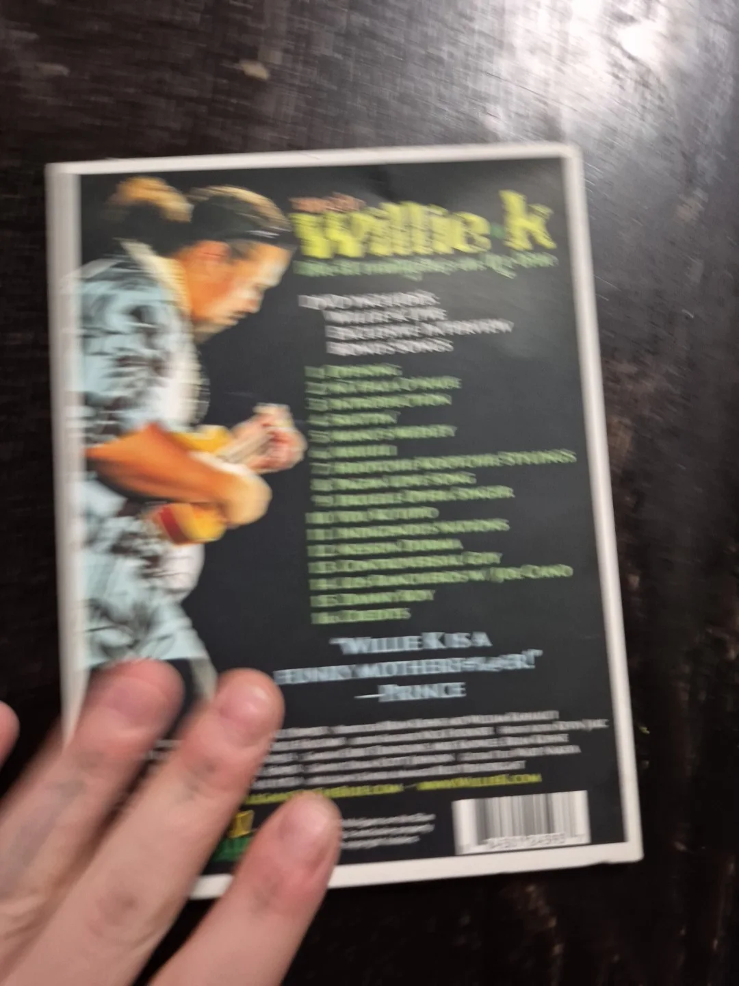 willie k — Willie K Live at Mulligans SIGNED Willie K. Dvd Rare Autographed, image 2