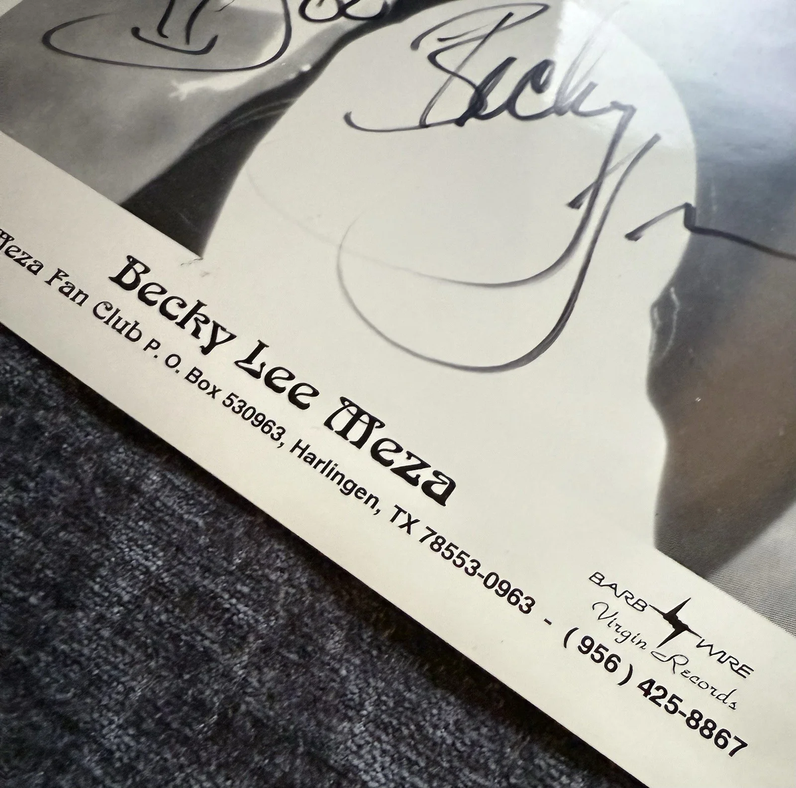 Becky Lee Mesa Autographed Promo From The Selena Movie, image 2