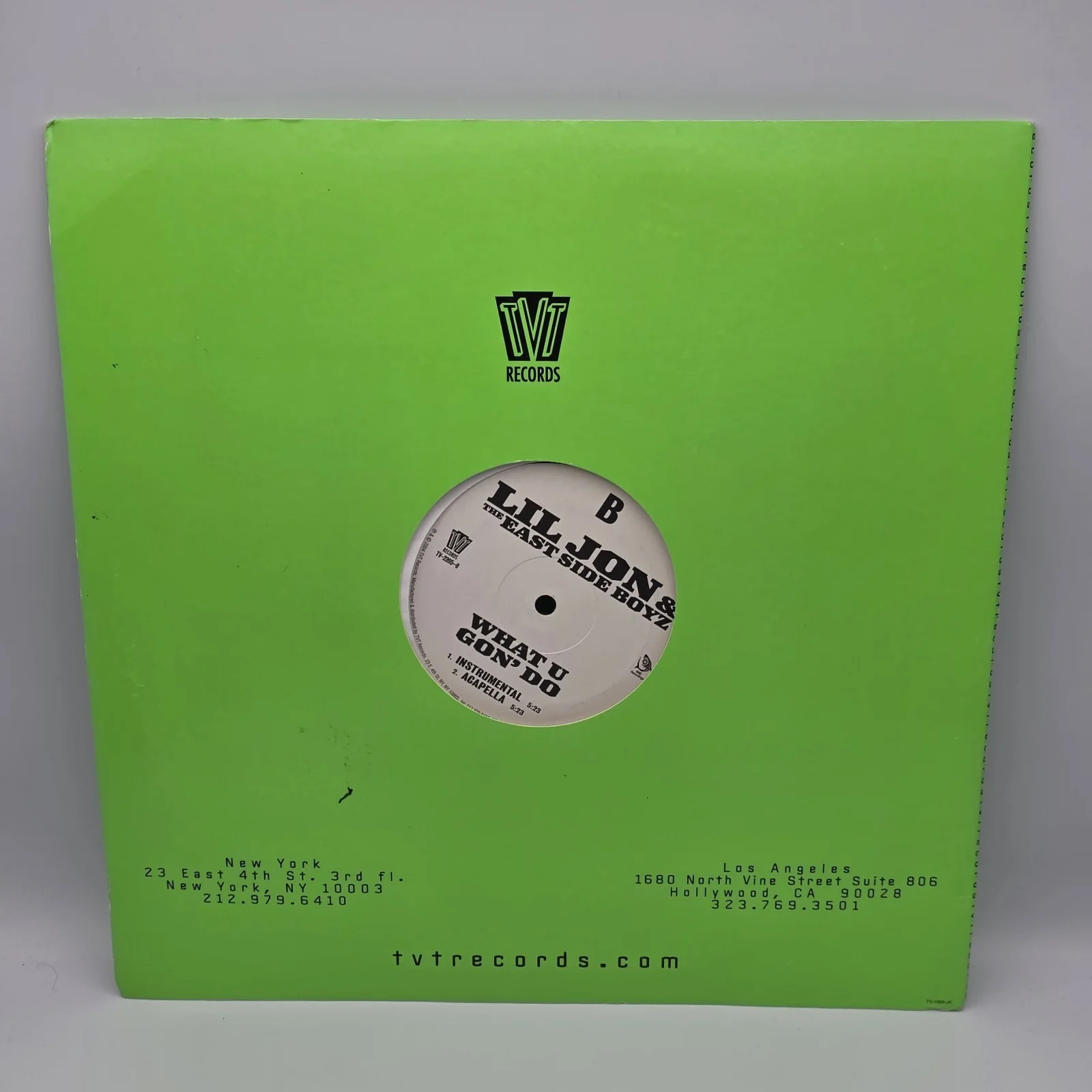Lil Jon Lil Scrappy Signed What U Gon' Do Single Vinyl LP Autograph UG COA, изображение 3