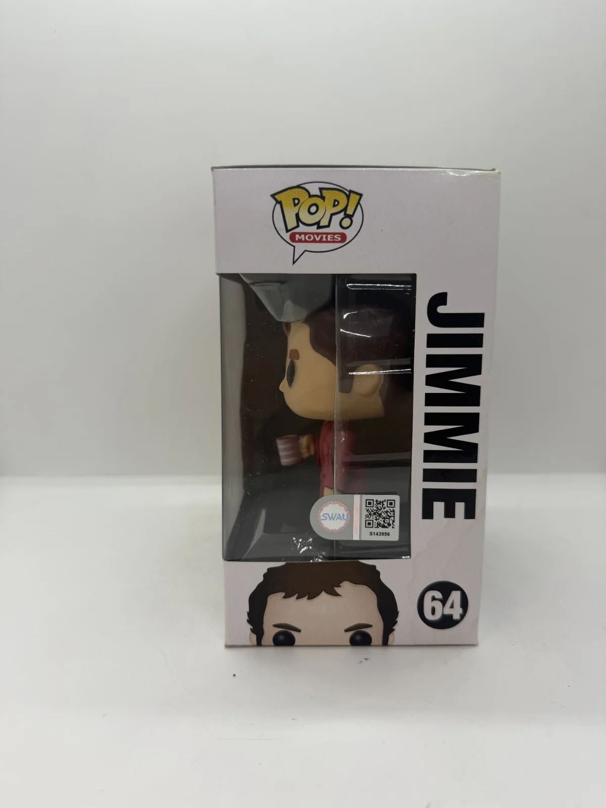 quentin tarantino — Quentin Tarantino Signed Pulp Fiction Jimmie Funko Pop #64 SWAU, image 2
