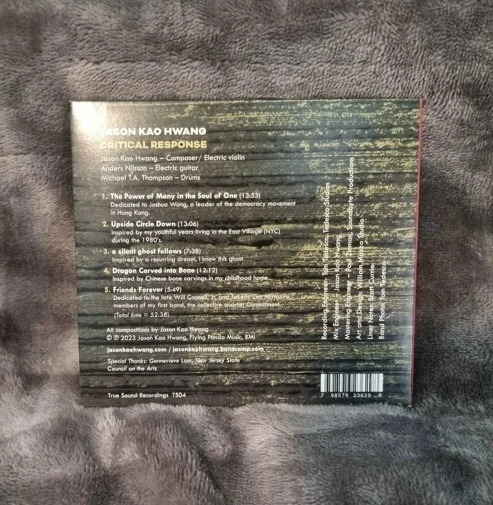 *Signed* JASON KAO HWANG / CRITICAL RESPONSE - 'Book of Stories' [CD, 2023], изображение 3