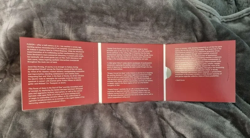 *Signed* JASON KAO HWANG / CRITICAL RESPONSE - 'Book of Stories' [CD, 2023], изображение 4
