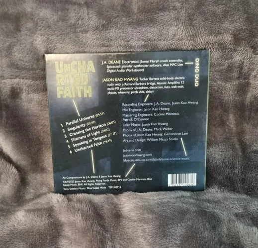 *Signed* JASON KAO HWANG & J.A. DEANE - 'Uncharted Faith' [CD, 2022], image 3