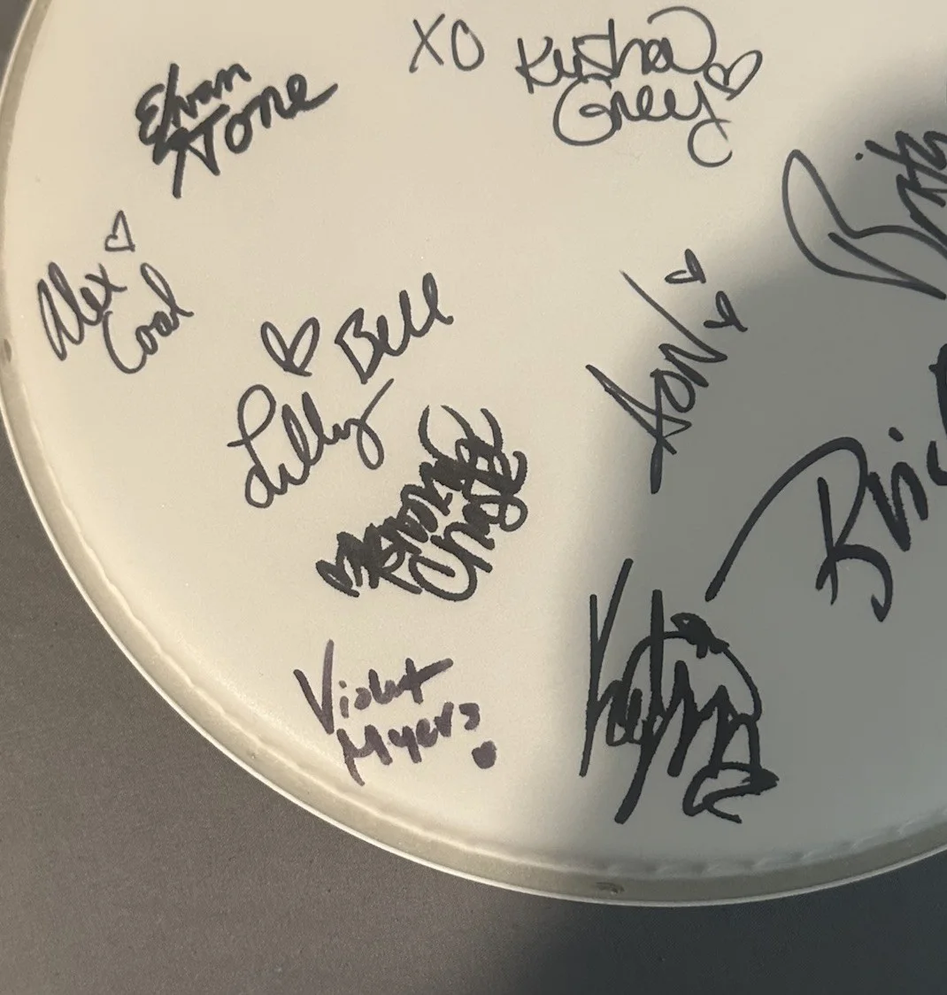 10 Inch Remo Drum Head Adult Film Stars Multi Signed Autograph VIOLET MYERES COA, изображение 2