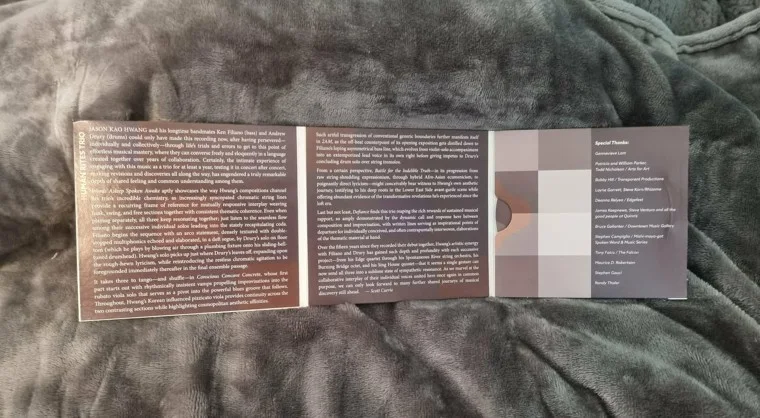 *Signed* JASON KAO HWANG - 'Human Rites Trio' [CD, 2020], image 4