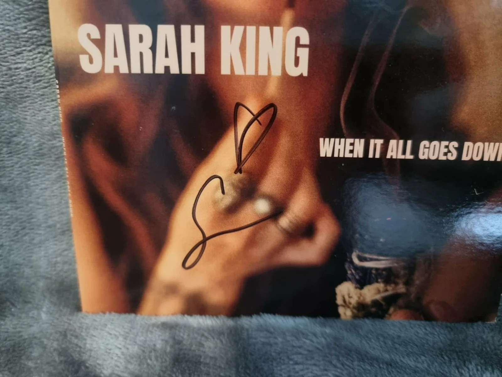 *Signed* SARAH KING - 'When It All Goes Down' [CD, 2024], image 2