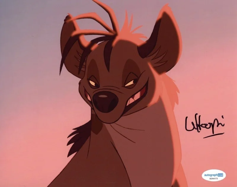 Whoopi Goldberg — *LION KING AS SHENZI HYENA* Whoopi Goldberg Signed 8x10 Autograph ACOA