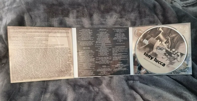 *Signed* TONY LUCCA - 'Tony Lucca' [CD, 2015], image 3
