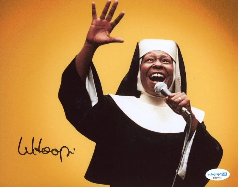 Whoopi Goldberg — *SISTER ACT* Whoopi Goldberg Signed 8x10 Autograph ACOA