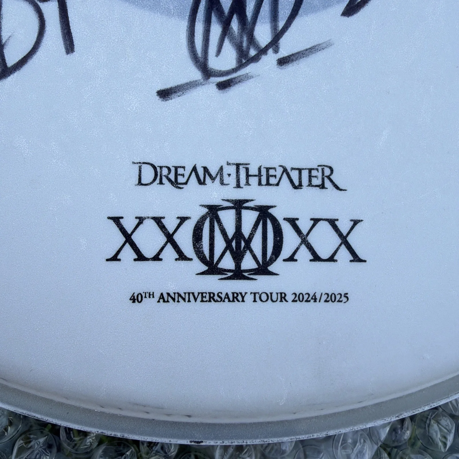 MIKE PORTNOY AUTOGRAPHED 12” SNARE DRUM HEAD - USED ON DREAM THEATER’S 40TH ANNI, изображение 2