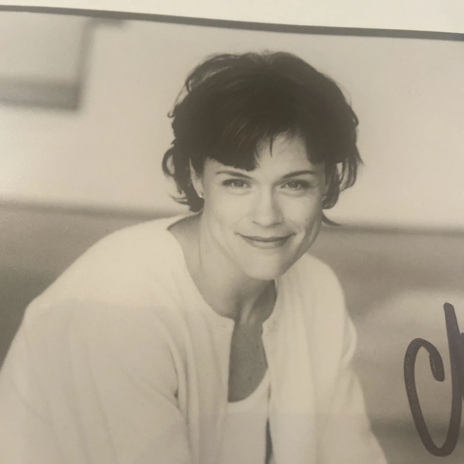 CHRISTINE ELISE 8X10 SIGNED b&w 8x10 PHOTO - Chucky - Beverly Hills 90210, изображение 3