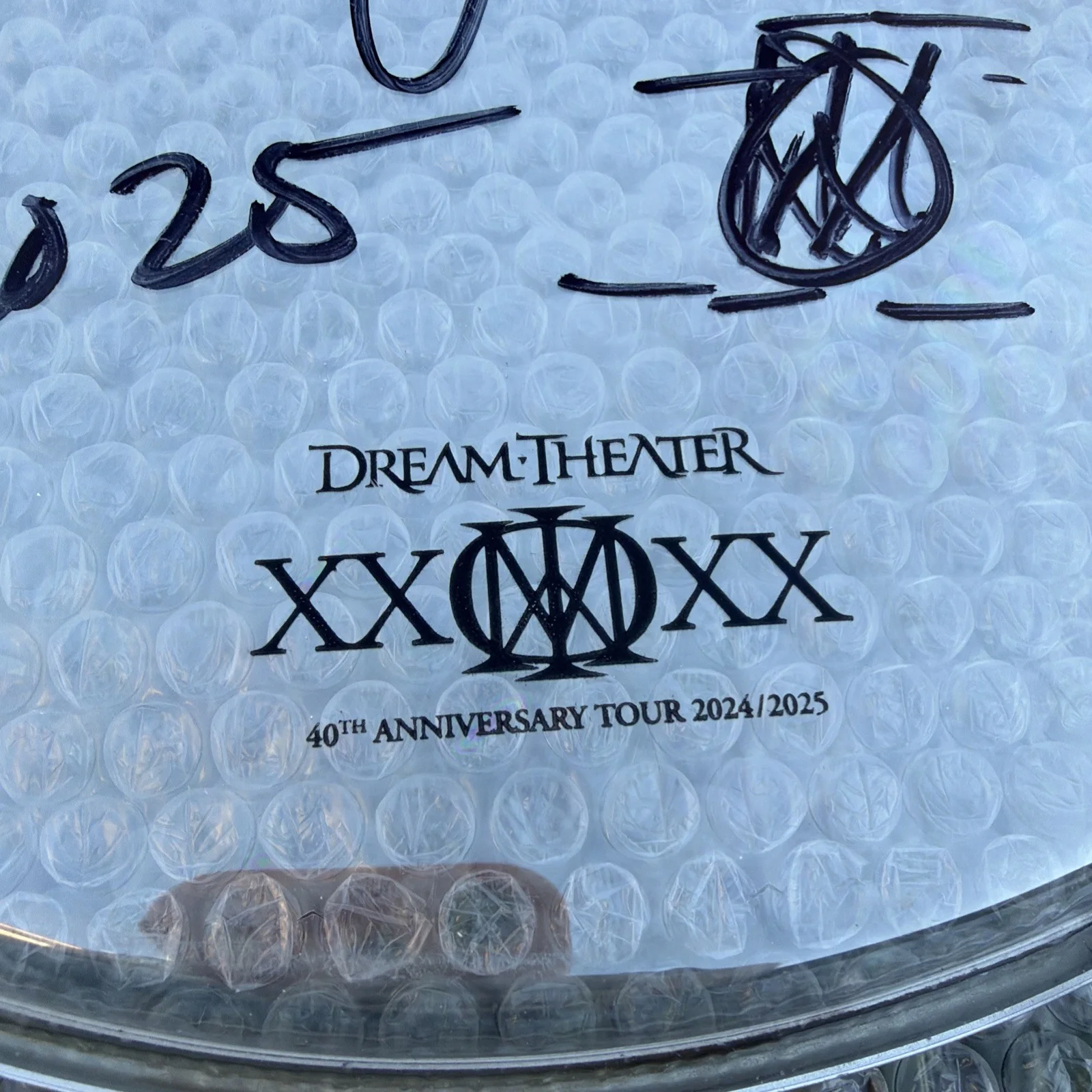MIKE PORTNOY AUTOGRAPHED 12” DRUM HEAD -USED ON DREAM THEATER’S 40TH ANNIVERSARY, image 2