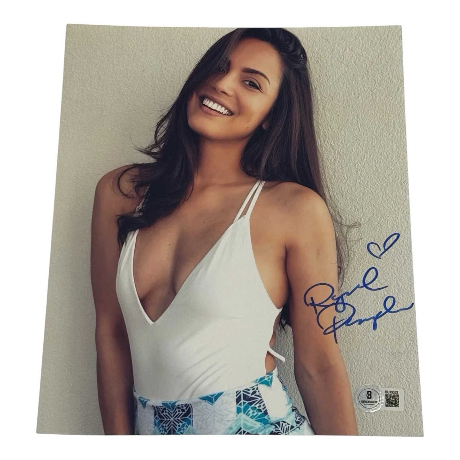 Raquel Pomplun — RAQUEL POMPLUN SEXY SIGNED AUTOGRAPHED 8x10 PHOTO COA BECKETT BAS HOT PLAYBOY