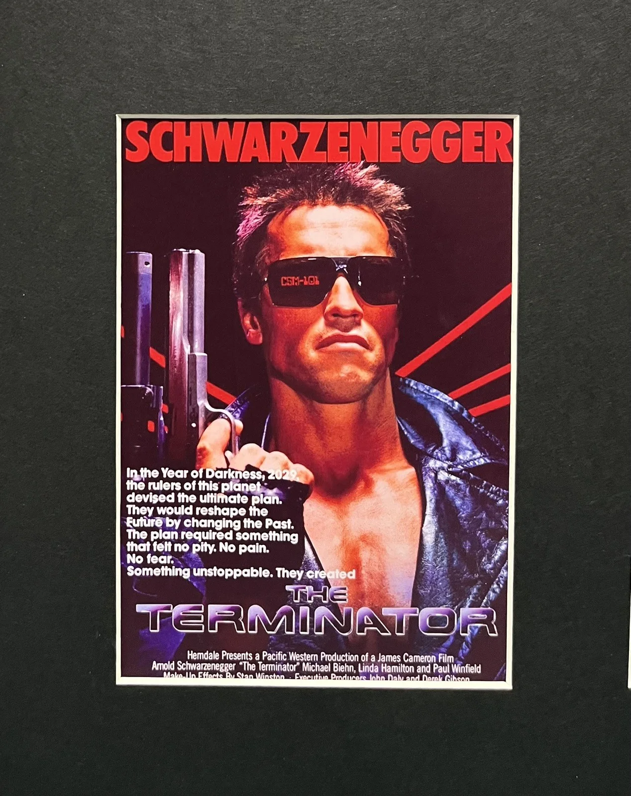 THE TERMINATOR 35mm Film Cell Mounted Display, image 2