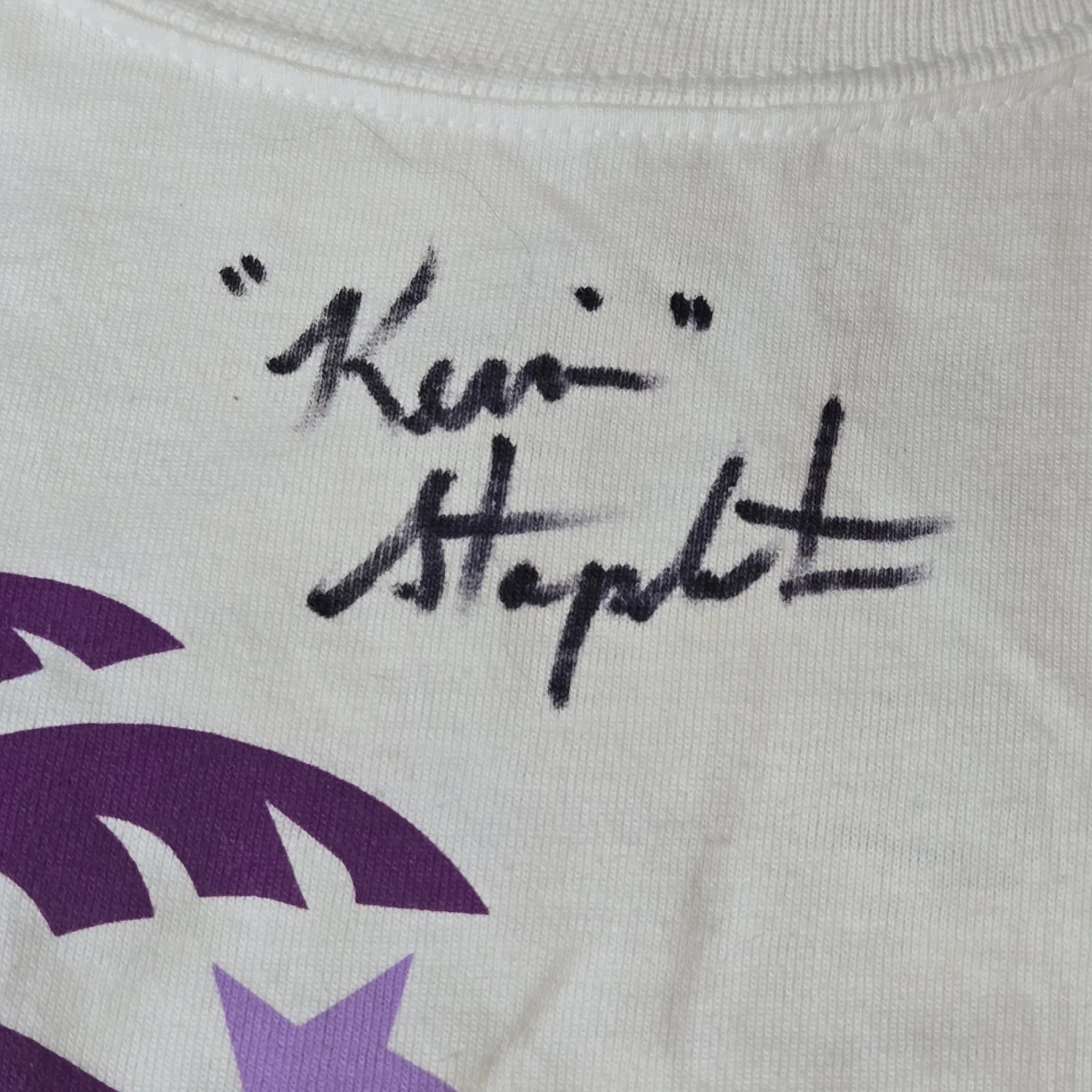 Laura Hoffman, Kevin Stapleton — One Life To Live Laura Koffman & Kevin Stapleton Signed Shirt 1997 Super Soap, изображение 2