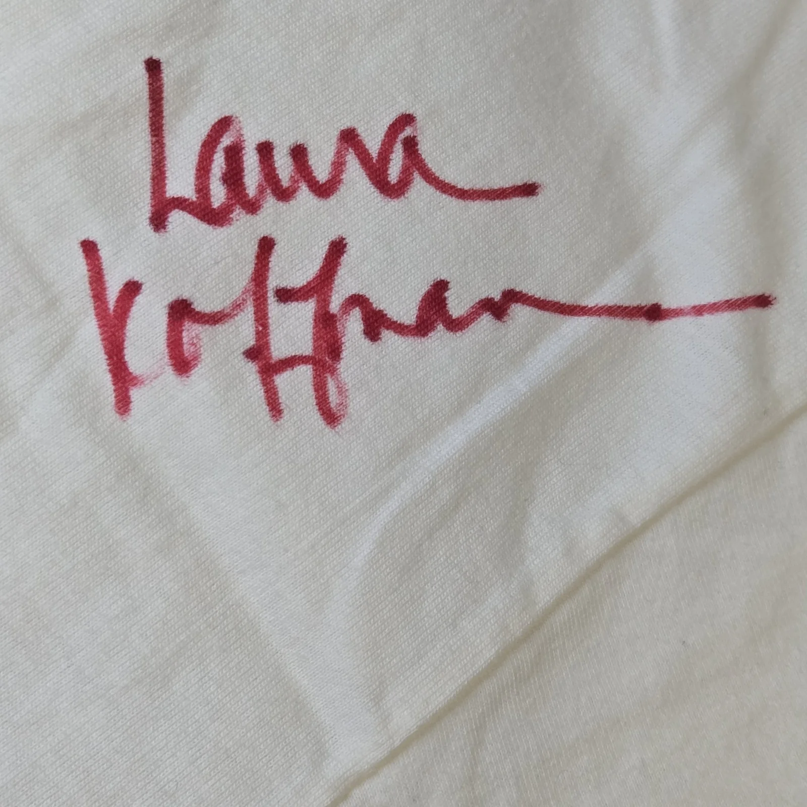 Laura Hoffman, Kevin Stapleton — One Life To Live Laura Koffman & Kevin Stapleton Signed Shirt 1997 Super Soap, изображение 3