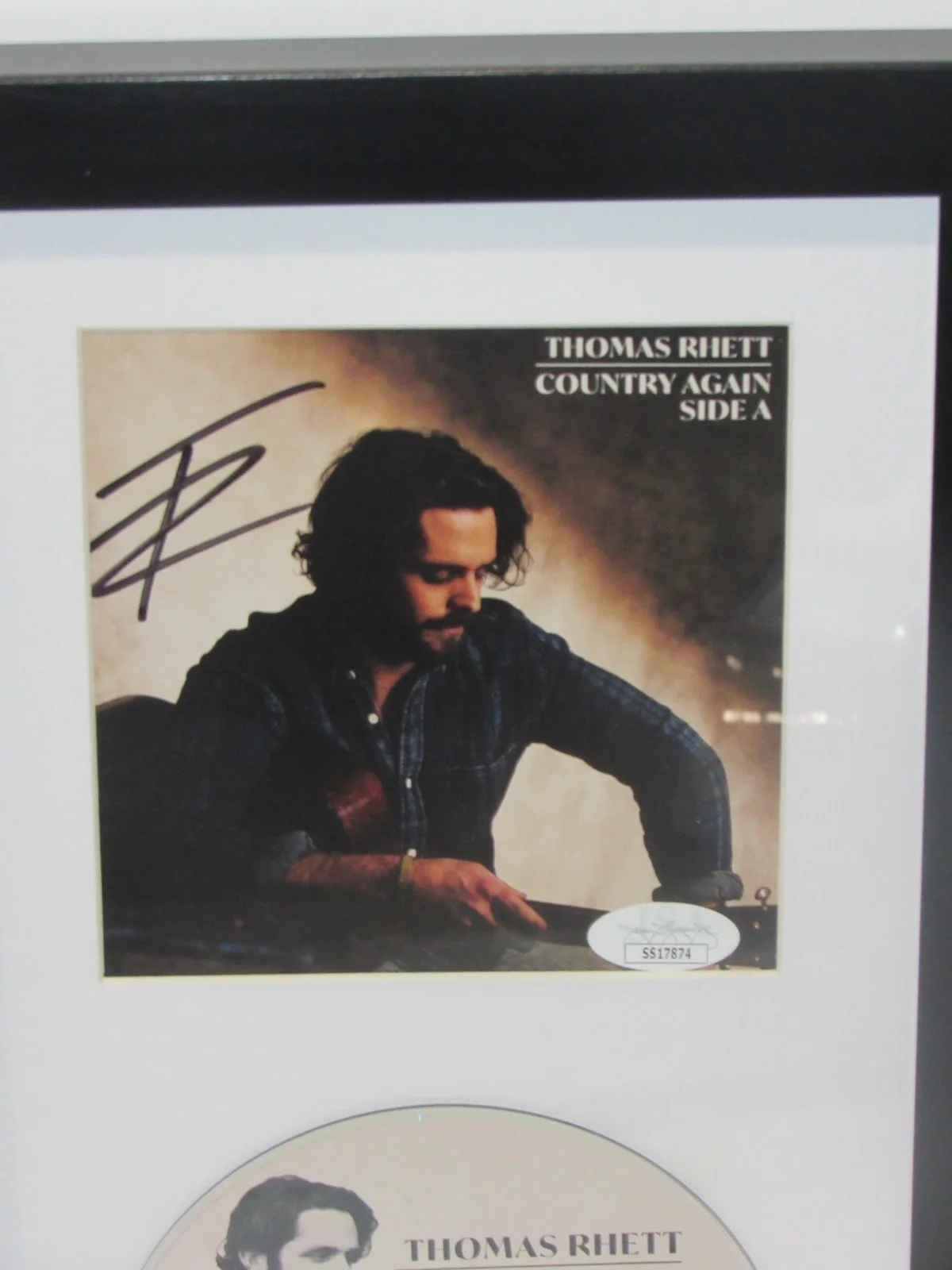 Thomas Rhett Hand Signed Autographed Country Again Framed CD JSA COA, image 2