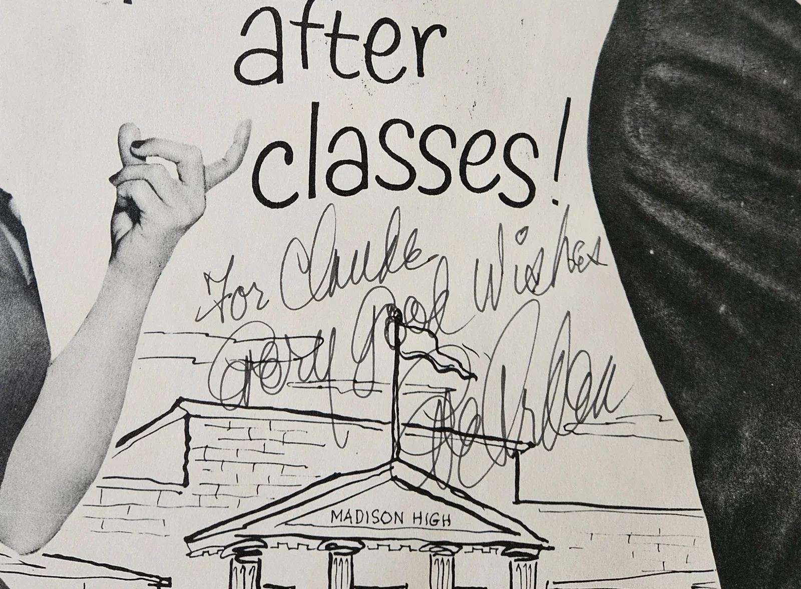 Eve Arden — Eve Arden Signed "Our Miss Brooks" 14x36 Original Movie Poster w/ JSA COA, изображение 2