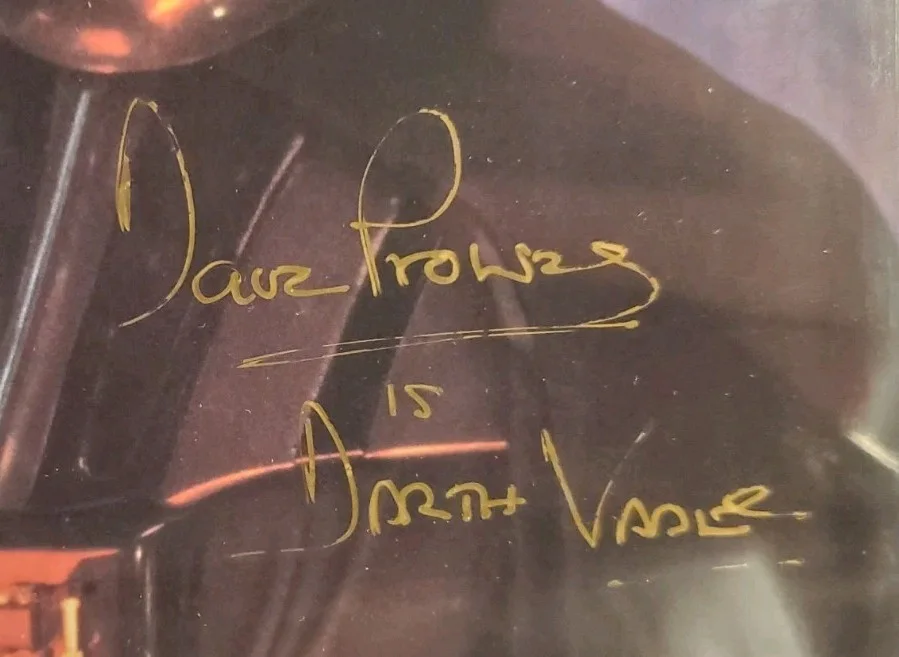 Dave Prowse — NICE FRAMED & MATTED Dave Prowse "Darth Vader" 8x10 Photo Autographed JSA, image 2