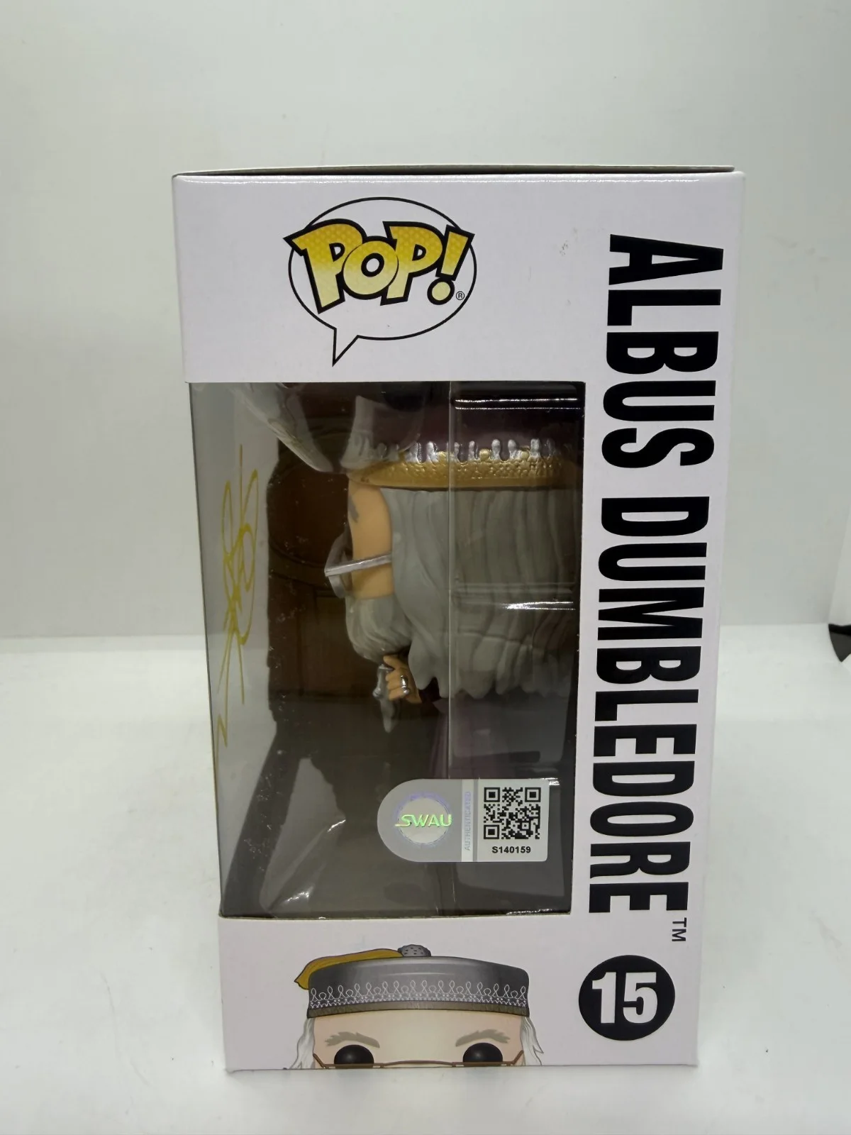 john lithgow — John Lithgow Signed Harry Potter Albus Dumbledore Funko Pop #04 SWAU #2, image 2