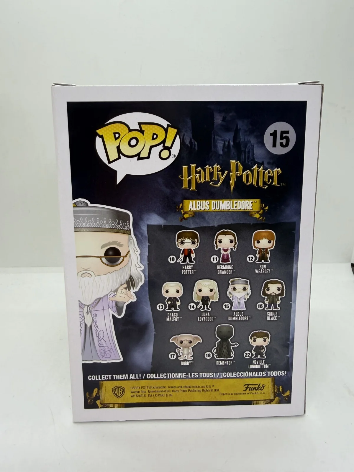 john lithgow — John Lithgow Signed Harry Potter Albus Dumbledore Funko Pop #04 SWAU #2, image 3