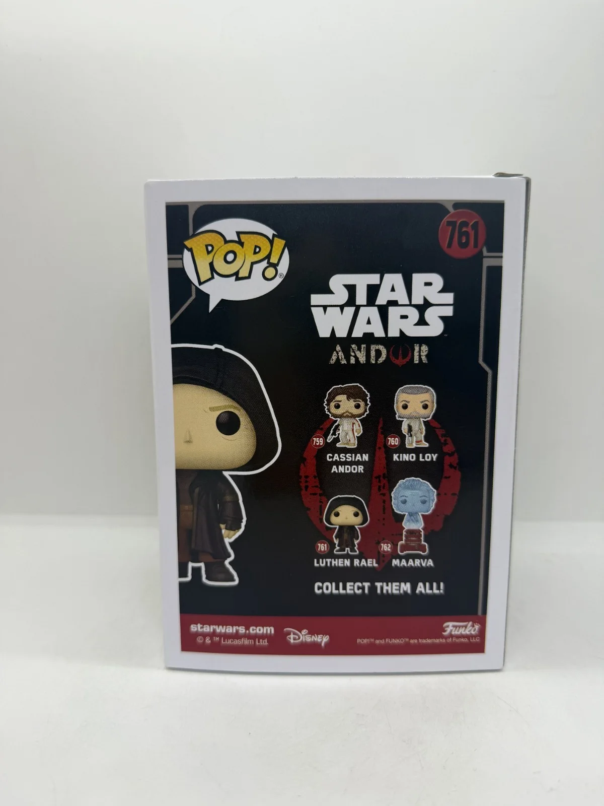 stellan skarsgaard — Stellan Skarsgaard Signed Star Wars Andor Luthen Rael Funko Pop #761 SWAU, изображение 3