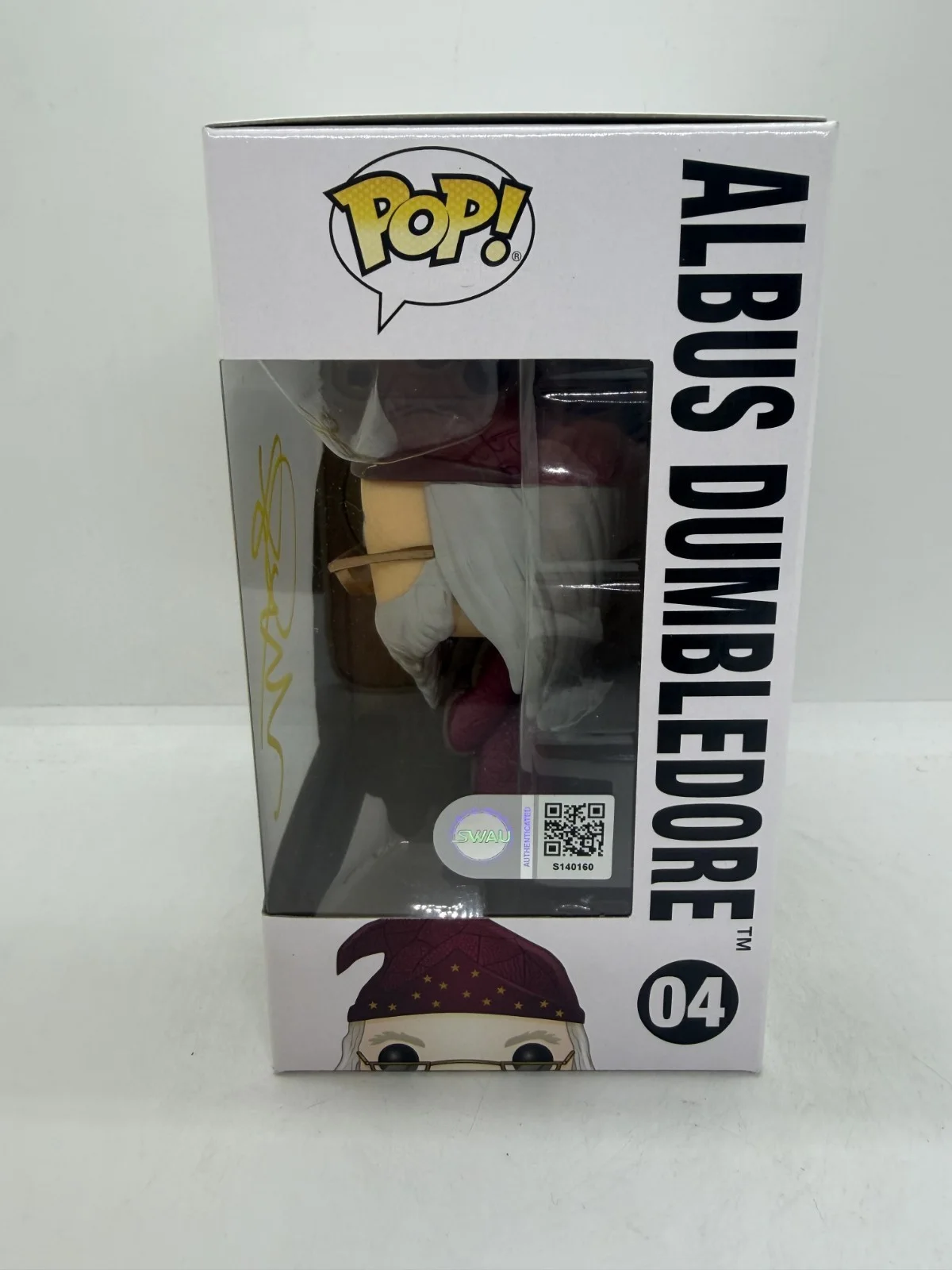 john lithgow — John Lithgow Signed Harry Potter Albus Dumbledore Funko Pop #04 SWAU, image 2