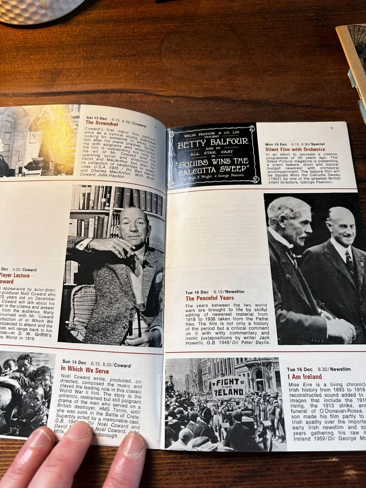 N.F.T Programme 1970 Style in Cinema Noel Coward Italian Job Robin Hood Musicals, изображение 5