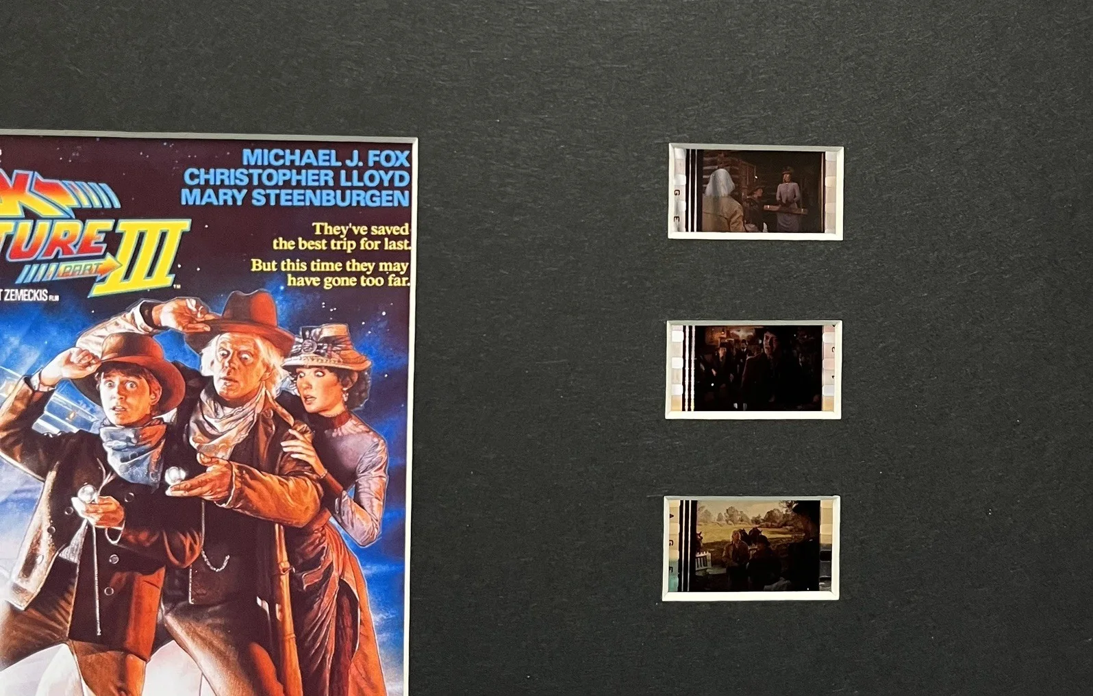 Back to the Future . 3. . 35mm Film Cell MOUNTED Display, image 2