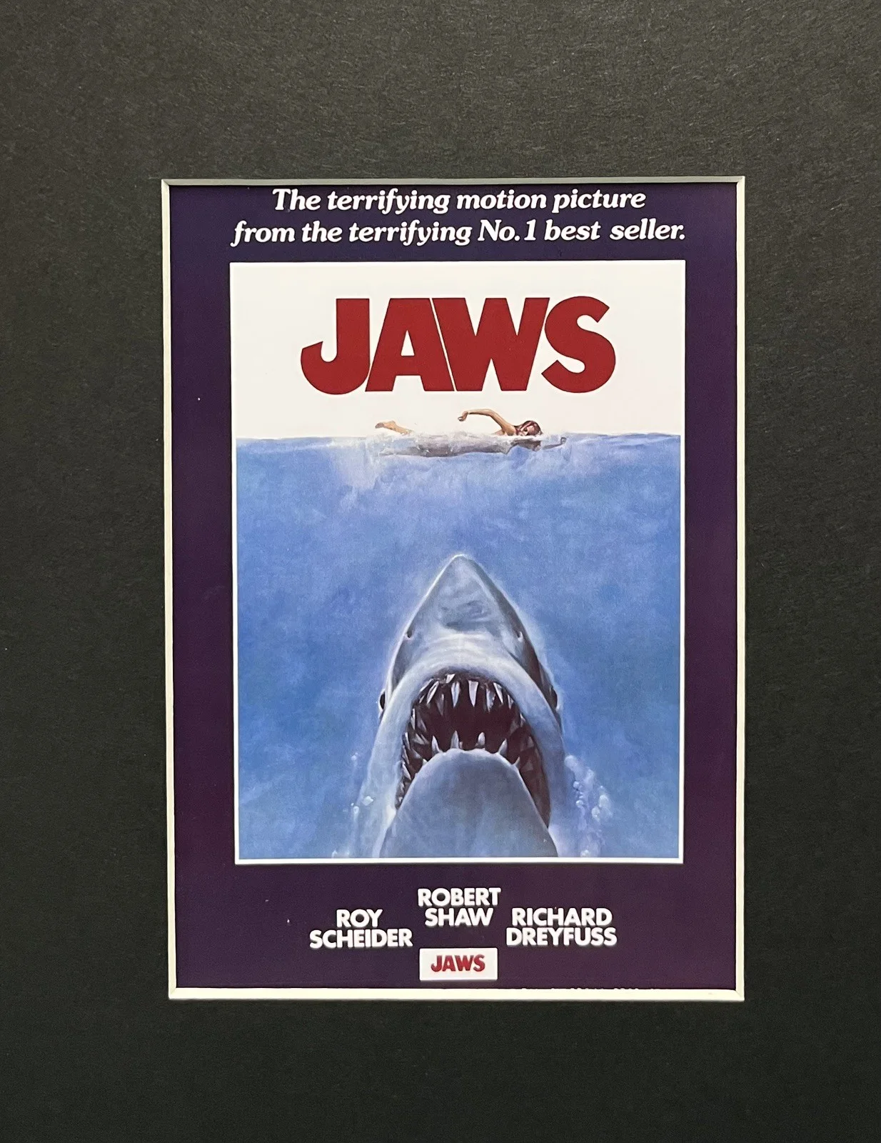 Jaws. 35mm Film Cell MOUNTED DISPLAY, image 2